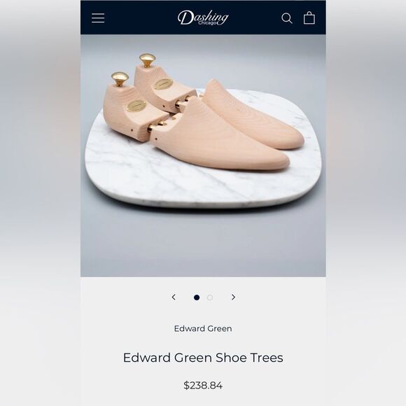 Edward Green Northampton Solid Carved Beechwood Shoe Trees $240 USD - Picture 11 of 11